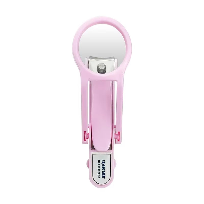 Stainless Steel Nail Clippers with Magnifying Glass - Perfect for Seniors and Kids!