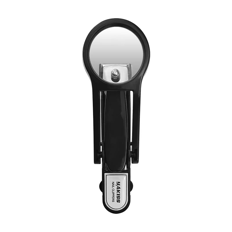 Stainless Steel Nail Clippers with Magnifying Glass - Perfect for Seniors and Kids!