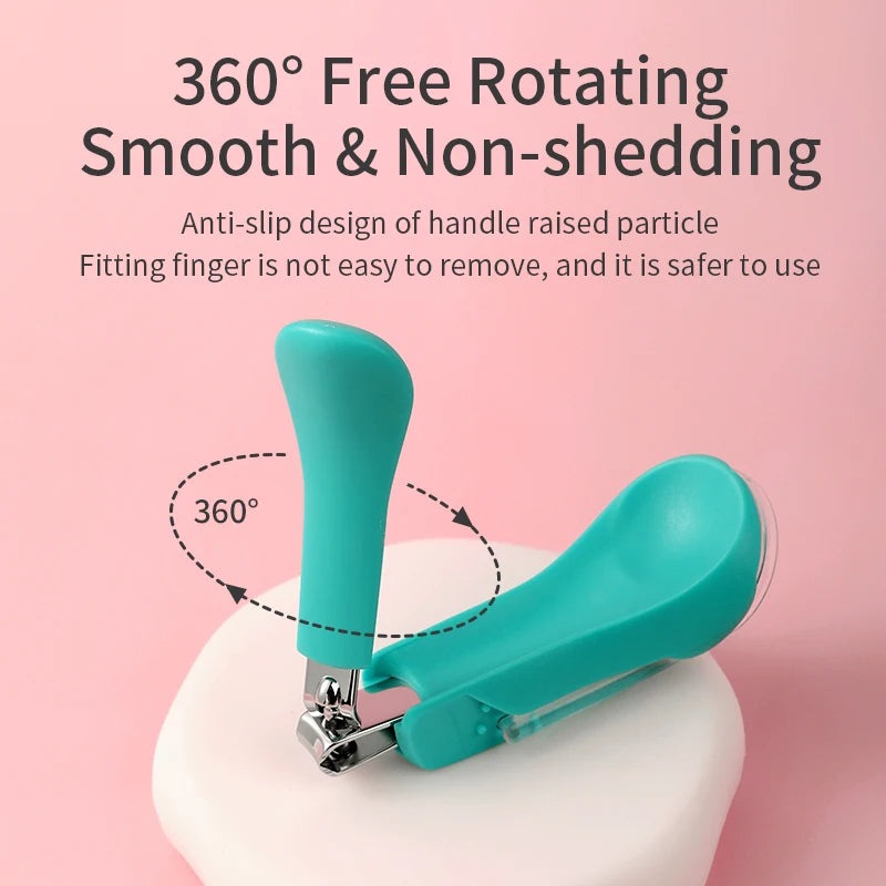 Safe & Easy Infant Nail Clippers with Magnifier - Perfect for Kids!